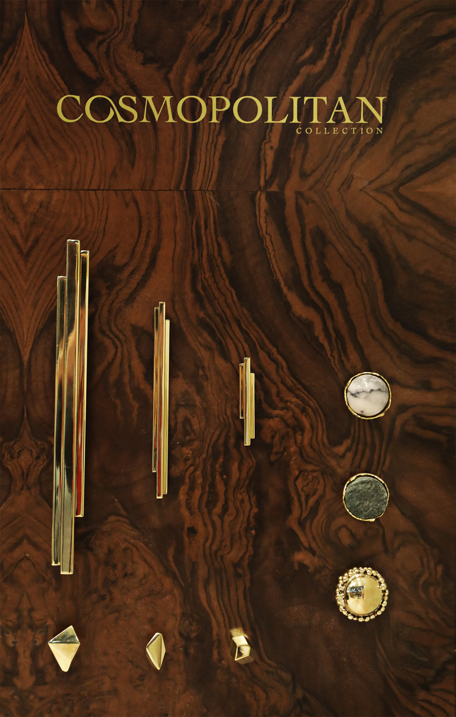Cabinet handles from cosmopoltian collection