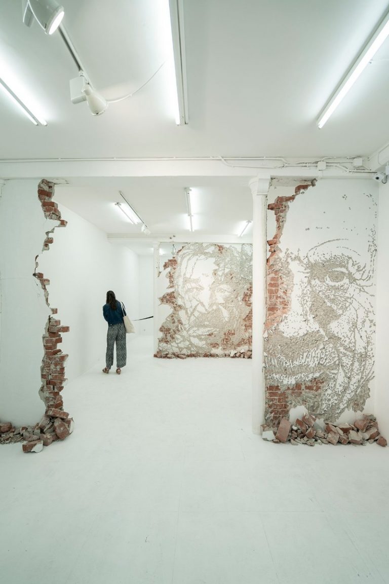 Famous Portuguese Artist VHILS Presents His Work in Paris