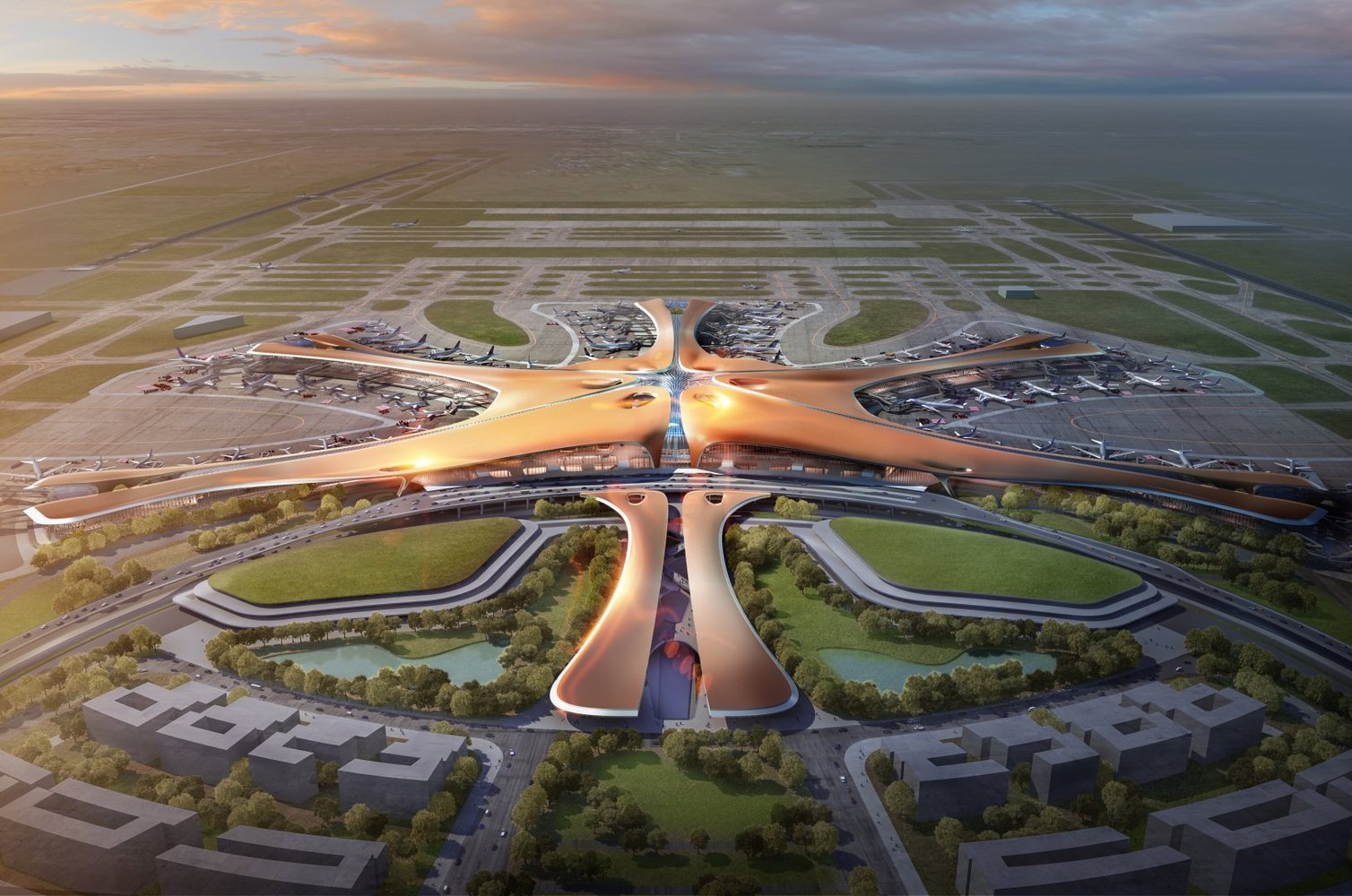 Zaha Hadid Architects' Beijing Airport Project Unveiled